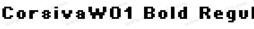 CorsivaW01 Bold Regular字体转换